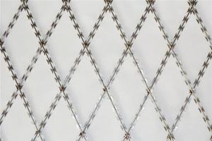 Wholesale Hot Dip Galvanized Welded Razor Wire 1m-2.5m Diamond Mesh from china suppliers