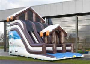 Wholesale Full Print Commercial Inflatable Slide, Attractive Inflatable Playground Slide With House Design from china suppliers