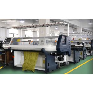 Computerized Sweater Collar Flat Knitting Machine with Double System