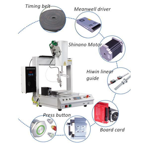 Desktop Auto Soldering Machine with Nitrogen-free Soldering Tip & Hiwin Linear Guide 0