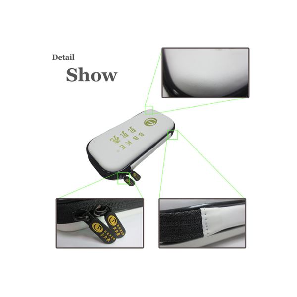 White Hard Cover Pencil Case with Premium Hard Eva To Provide Durability