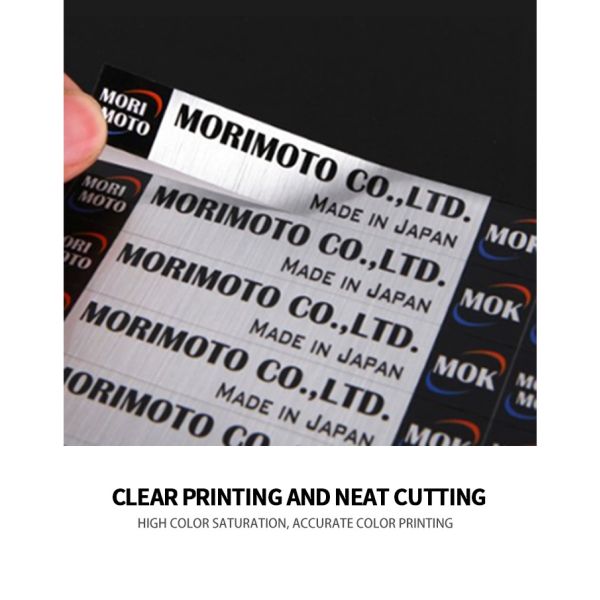 Matte Silver Custom Adhesive Label Sticker For Home Appliances