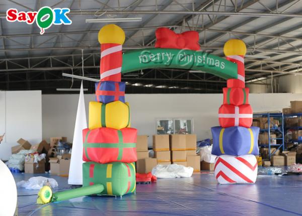 5x4m Inflatable Holiday Decorations Gift Box Christmas Arch