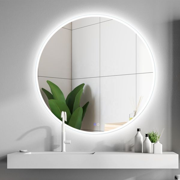 Modern Touch Sensor Light Mirror IP44 Backlit LED Bathroom Mirror 6000k