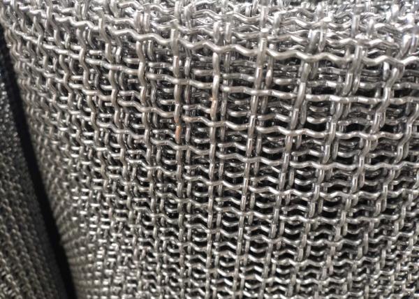 Quality 1/2" X 1/2" Metal Pre - Aluminum Crimped Wire Mesh High Carbon Steel Plain Weaving for sale