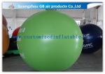 Green PVC Promotional Inflatable Helium Balloons With Logo Printing