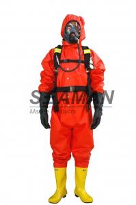 China Marine Fire Fighting Suit Light Duty Chemical Protective Coverall Suit on sale