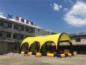 Wholesale Customized Yellow PVC Tarpaulin Inflatable Tent With Pool , Inflatable Shelter from china suppliers