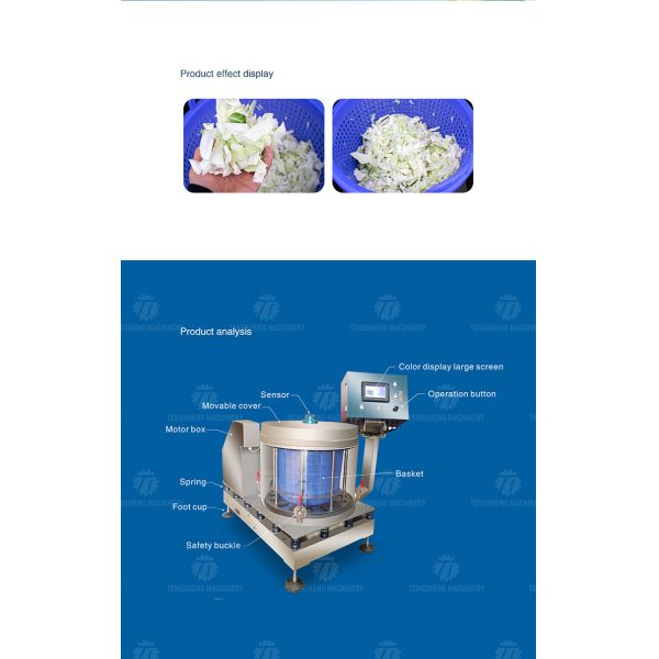 Automatic Commercial Drum Vegetable Dehydrator Spinach Drying Machine