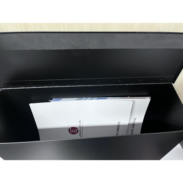 Combination Code Lock Outdoor Wall Hanging Metal Mailbox for Modern Residential Parcel