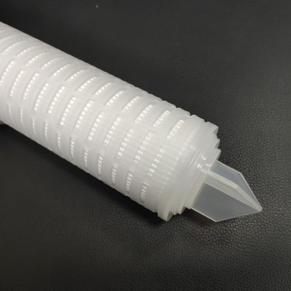 Microporous Polypropylene RO Industrial Pleated PP Water Filter Diameter 2.7" 1.2m3/H