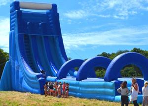 Wholesale Commercial Giant Inflatable Dry And Wet Slide For Adult / Dual Lane Inflatable Slip N Slide from china suppliers