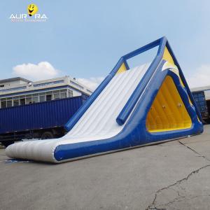 Wholesale Outdoor Party Inflatable Water Toys Floating Water Slide Climbing Wall Tower For Sea from china suppliers