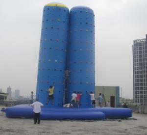 Wholesale Fire - retardant 0.55mm PVC tarpaulin Inflatable Climbing Wall YHCW 008 with 3x1500W from china suppliers