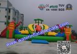 Outdoor Inflatable Water Park For Kids , Large Inflatable Water Slides With Pool