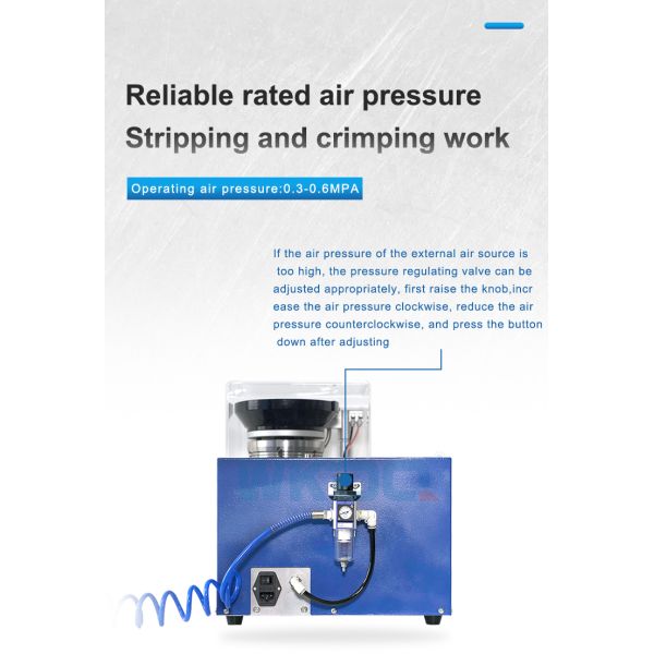 2.5mm² Automatic Wire End Ferrules Stripping Crimping Machine