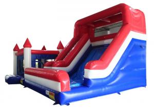 China Tarpaulin Inflatable Large Slide / Playground Climbing Combo Bounce House on sale