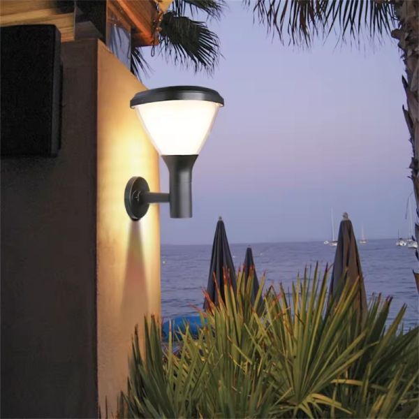 LED Solar Wall Light With Motion Sensor & IP65 Waterproof for Garden Fence & Walkway