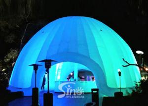 Wholesale 8m dia. trade show led light inflatable dome tent made of best pvc coated nylon from china suppliers