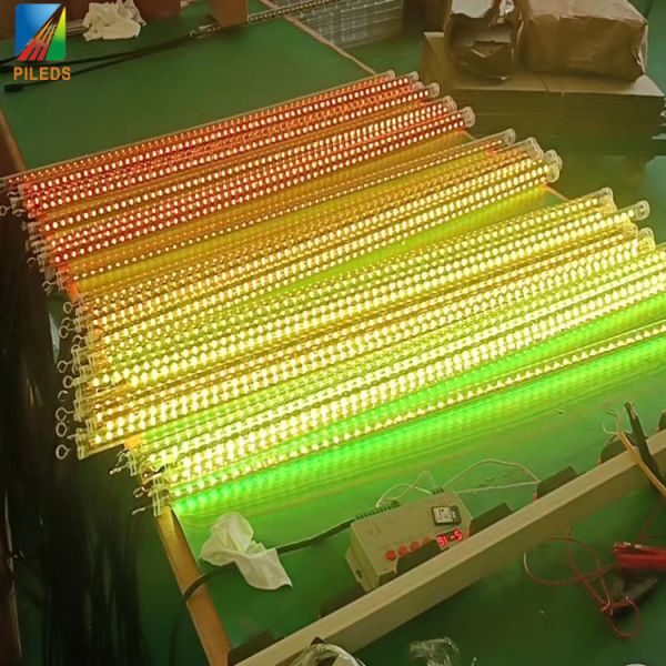 20mm Digital Meteor Shower Rain LED String Lights Illuminated Addressable Fluorescent