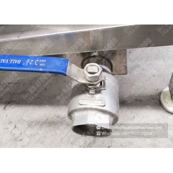 98 Celsius Vegetable Blanching Machine High Automation Control For Food Processing