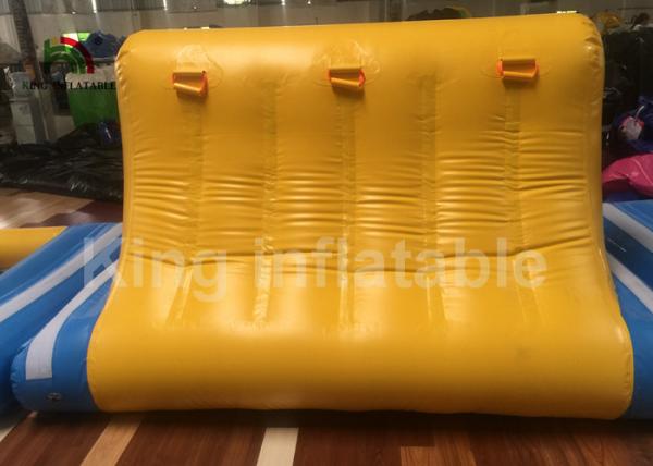 Heat - Welding Giant Blue 30 * 25m Inflatable Water Parks For Adults And Kids