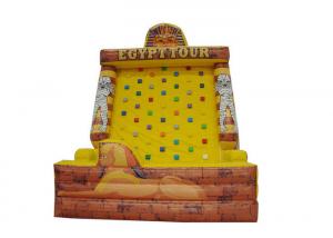 Wholesale Egyptian Pharaoh Rock Climbing Bounce House  , Yellow Inflatable Climbing Mountain from china suppliers