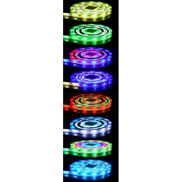 Programmable Car RGB LED Strip Lights DC12V 24V 7.2W WS2811 IC