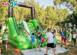 Wholesale Inflatable Jumping Bouncer Motion Inflatable Obstacle Game Mini Green Inflatable Climbing Slide ROHS from china suppliers