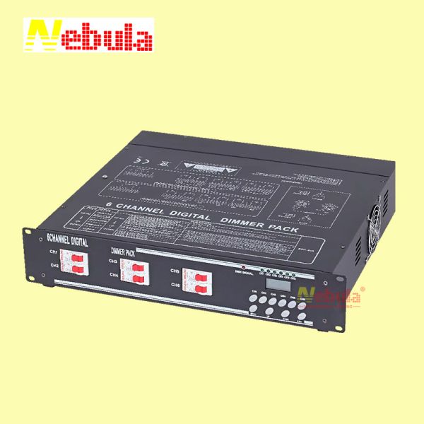 NEBULA 6CH Channel Digital DMX Outlet Switch Control Socket Dimmer Pack for Bulb Lights