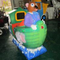 China Hansel guangzhou coin operated indoor kiddie ride on fiberglass boat for sale
