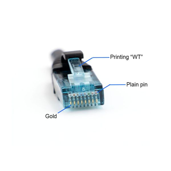 WONTERM RJ45 Cat5e Ethernet Patch Cord 5FT in Electronics Copper Computer Networking Cable PVC Jacke
