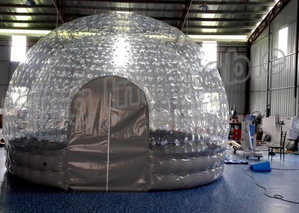 Quality Outdoor Rental Transparent Inflatable Cube Tent Bubble Tent With Double Layers for sale