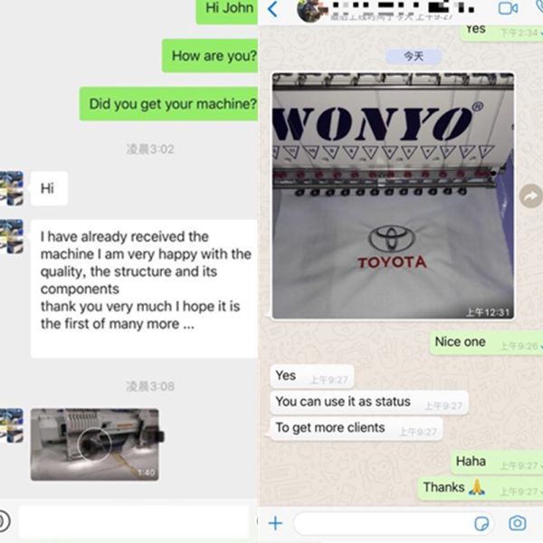 WONYO High-Speed 6-Head Computerized Embroidery Machine with WIFI Technology