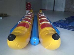 Wholesale 10 Seats Inflatable Toy Boat , Double-tripple stitch Inflatable Banana Boat from china suppliers