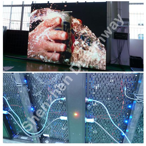 High Resolution P6 HD Indoor Slim LED Display Screen Rental Video Processor For Events