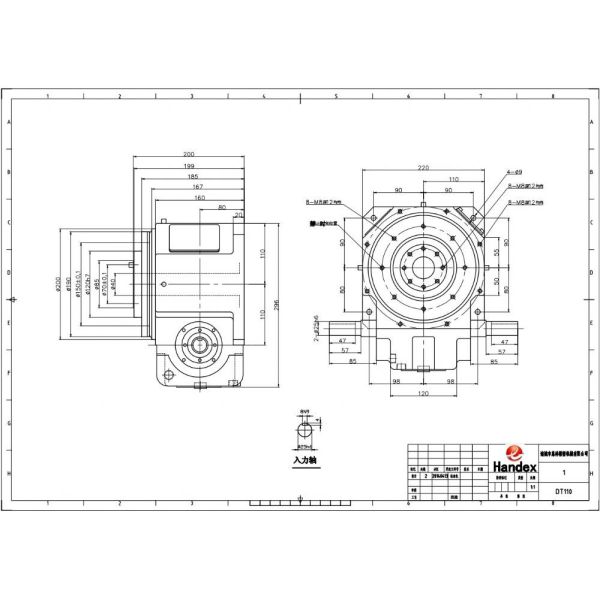 110DT Series High Precision Cam Indexer Rotary Indexing Tables