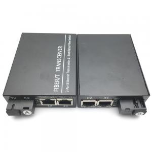 China Single Dual Fiber Ethernet Media Converter IEEE802.3ab 1000Base - T 0.5A on sale