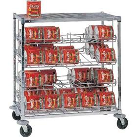 Wholesale Mobile Can Storage Rack Kits 4 Tier Heavy Duty Shelving Unit High Capacity from china suppliers