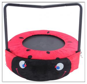 China China Manufacture Mini Cartoon Foldaway Round Trampoline with Handle Children Like Home Use Small Trampoline on sale