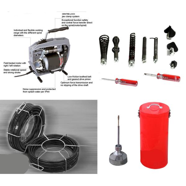 STD150 6'' Plumbing Tools Drain Cleaner Machine 570W Plungers Drain Snakes or Augers Drain Jetters