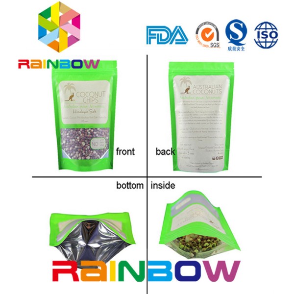 Customized Snack Bag Packaging k For Seeds Packaging Stand Up Bottom Gusset