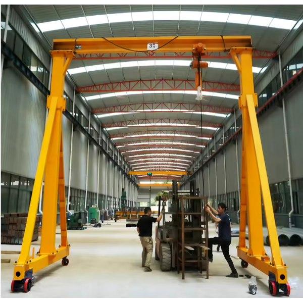 Electric Mobile Portable Adjustable Mini Gantry Crane without Rail Mounted