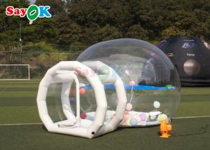 Wholesale Clear Inflatable Bubble House Tent Single Tunnel Bubble House Dome Camping Hut With Blower from china suppliers