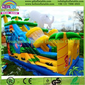 China Outdoor splash inflatable water slides for kids/inflatable slide for pool/plastic slide on sale