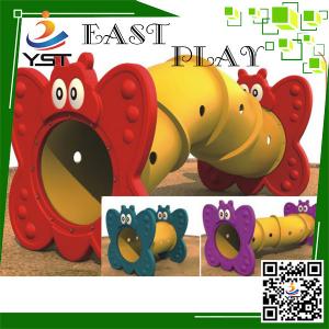 China Happy Plastic Indoor Soft Play Area Train Tunnel For Children Amusement on sale