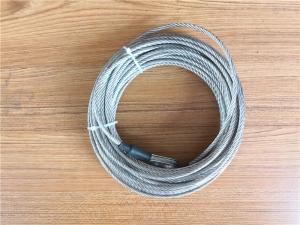 Wholesale 5.2mm 7x19 Galvanized Steel Wire Rope Cable With Thimble Bright Coating from china suppliers