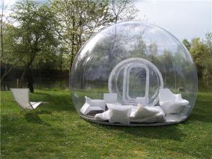 China Transparent  Room Inflatable Tent , Inflatable Bubble Tent With Blower on sale