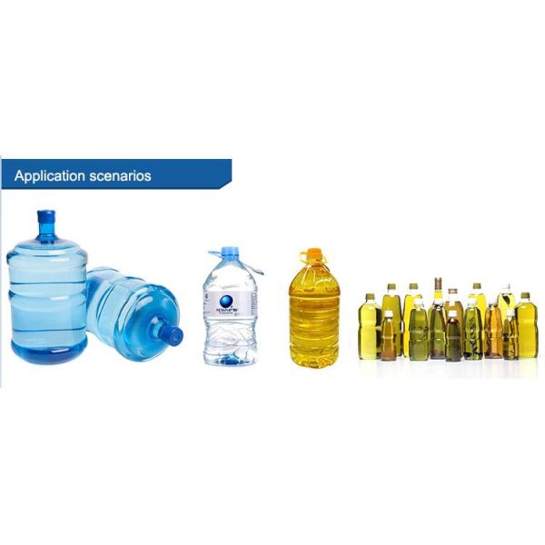 PLC Control Automatic Blowing Machine , 5L Bottle Maker Machine For Edible Oil