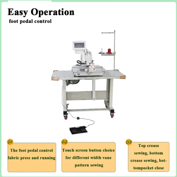 Automatic Vertical Blind Vane Hem Pocket Sewing Machine Curtain&Roller Blind
